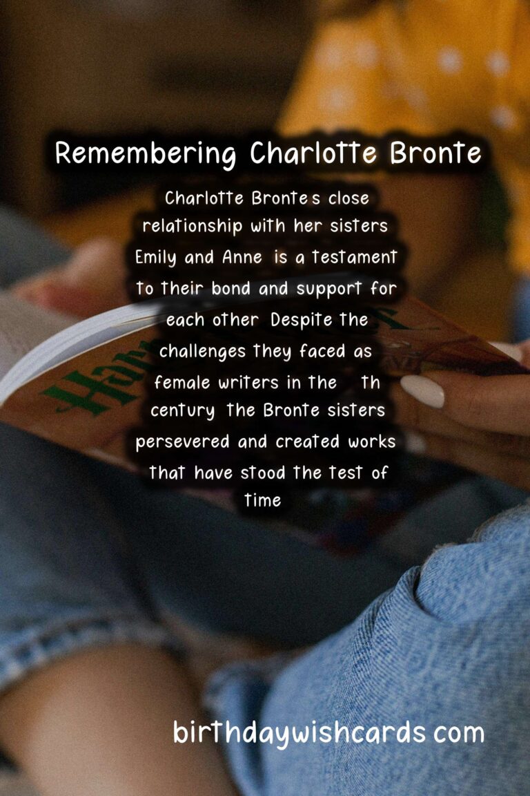 Remembering Charlotte Bronte: Celebrating Her Birthday with Quotes and Love from the Bronte Sisters