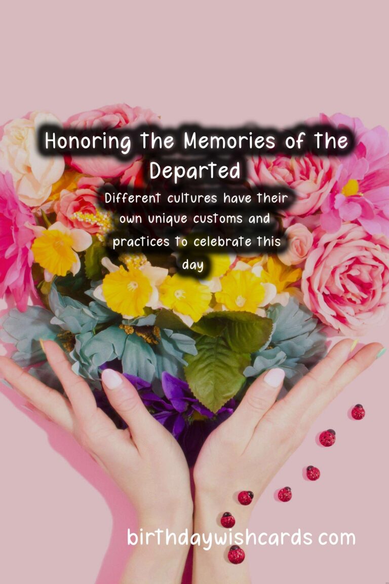 Remembering the Departed: Day of Remembrance for the Dead – November 1