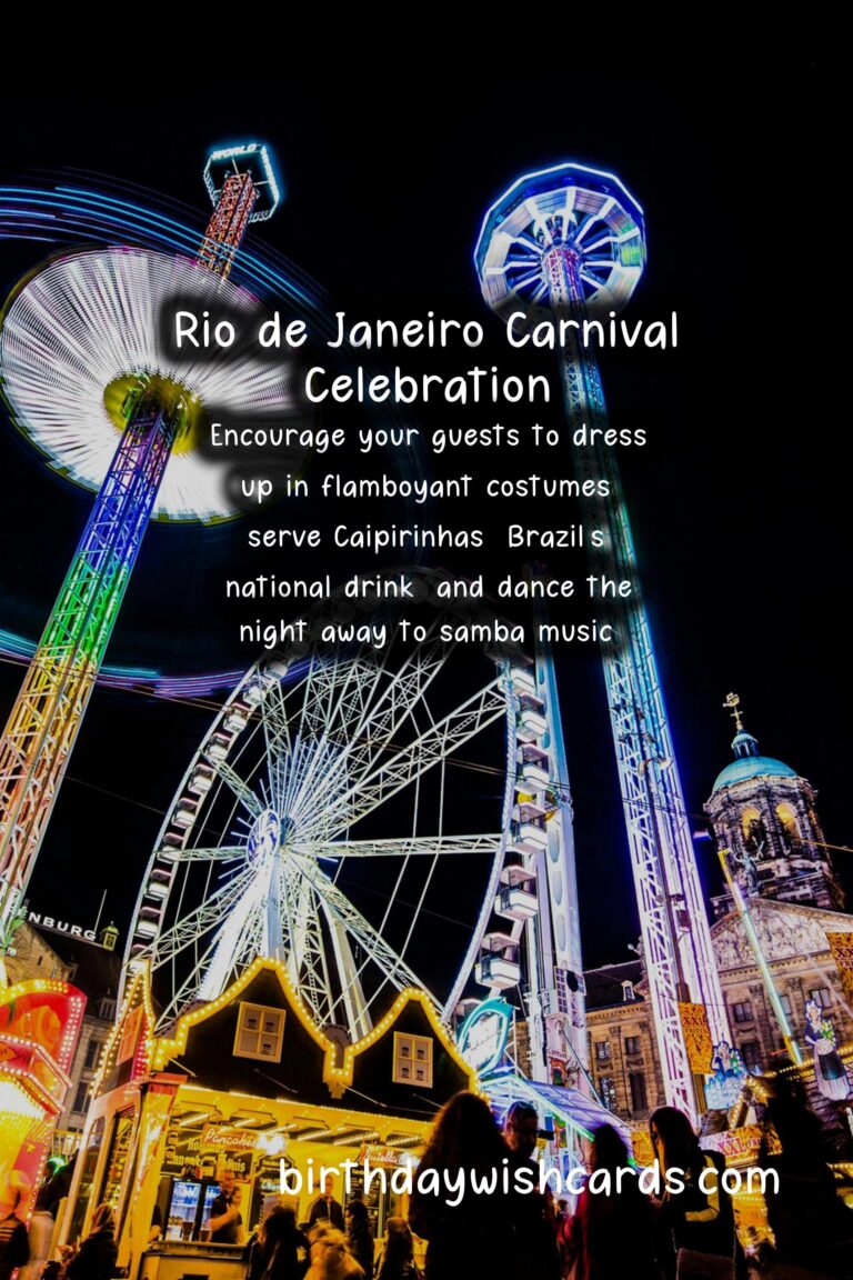 Rio de Janeiro Birthday Wishes: Passion from the Carnival Capital