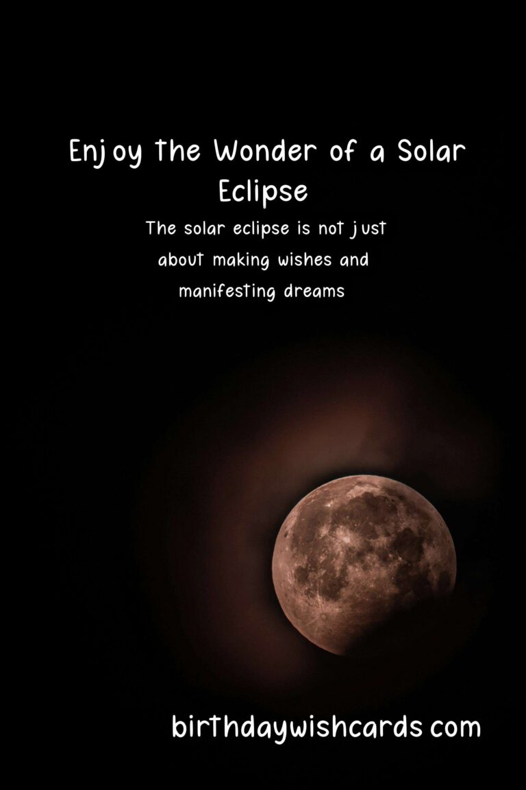 Solar Eclipse Wishes: A Moment of Wonder