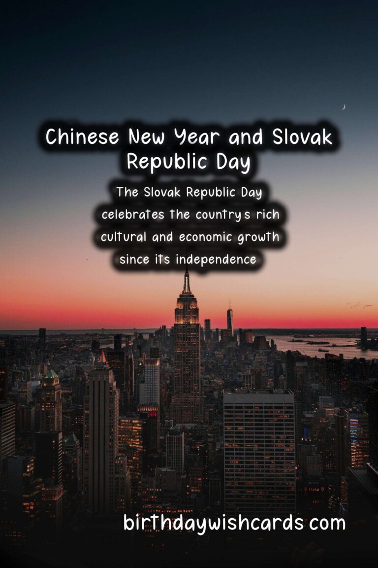 The Celebrations of Chinese New Year and Slovak Republic Day