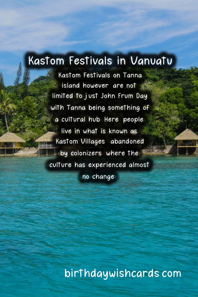 Traditional Kastom Festivals