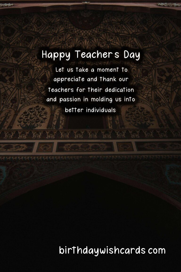 5 October - World Teacher's Day (celebrated in Pakistan)