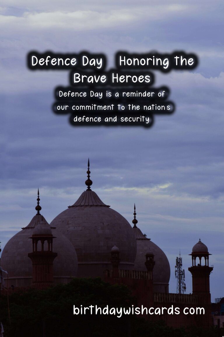 9 September - Defence Day: Remembering the Brave Heroes of Pakistan