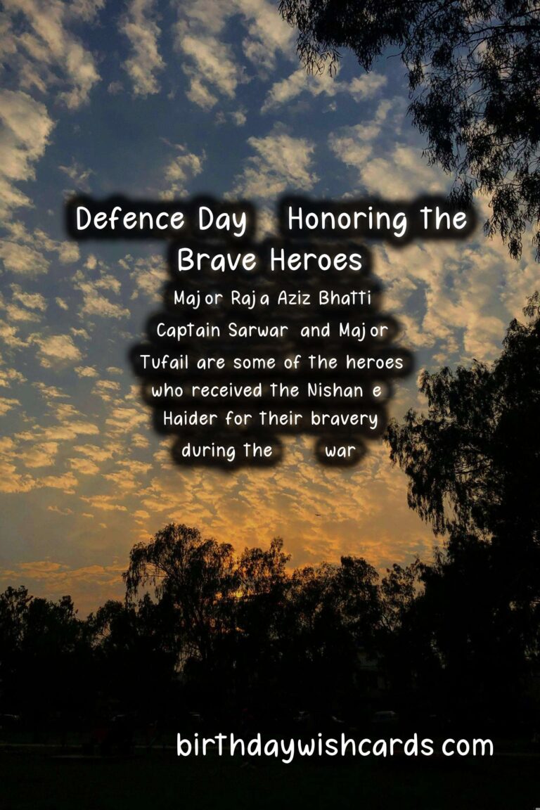 9 September - Defence Day: Remembering the Brave Heroes of Pakistan