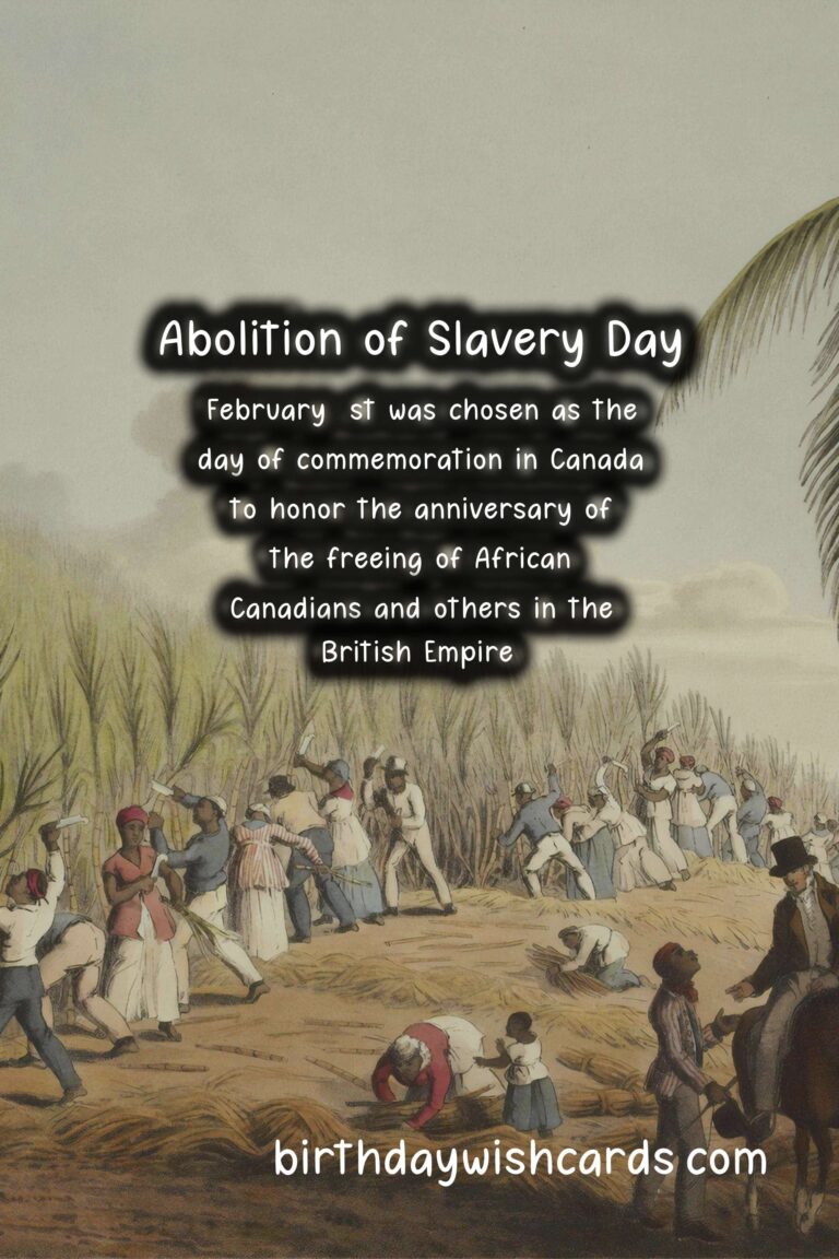 Abolition of Slavery Day – February 1