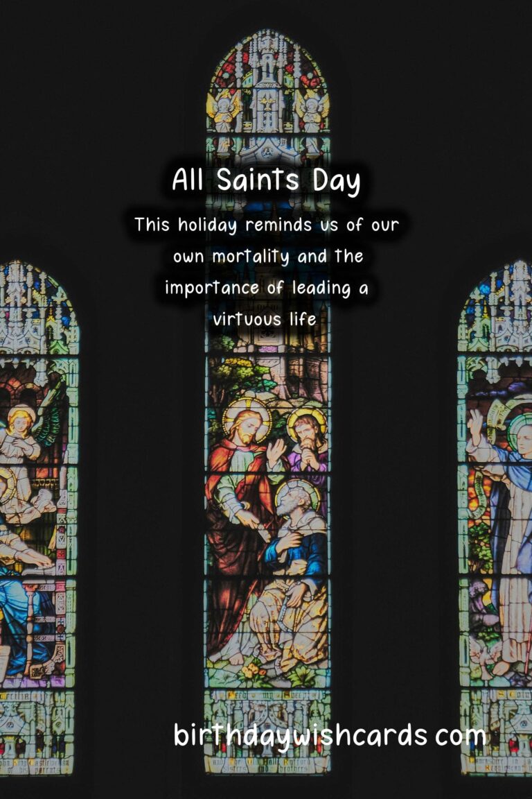 All saints day: A celebration of faith and remembrance