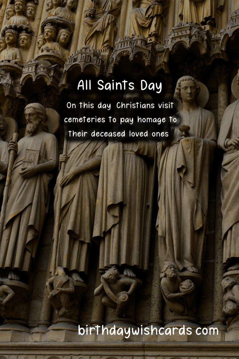 All saints day: A celebration of faith and remembrance
