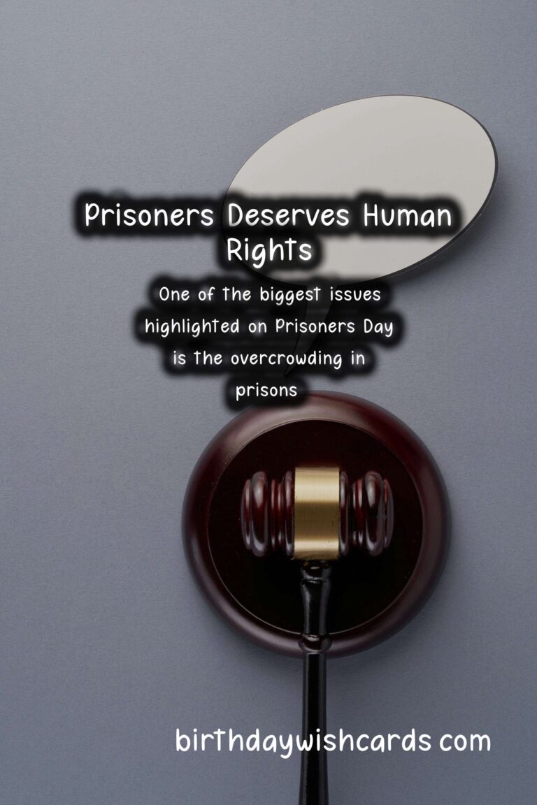 April 10 (2021): Prisoner's Day - A Day to Remember the Struggles and Rights of Prisoners