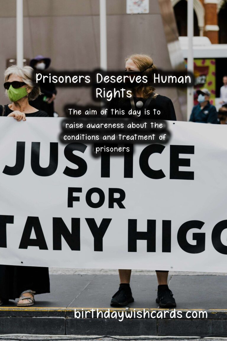 April 10 (2021): Prisoner's Day - A Day to Remember the Struggles and Rights of Prisoners