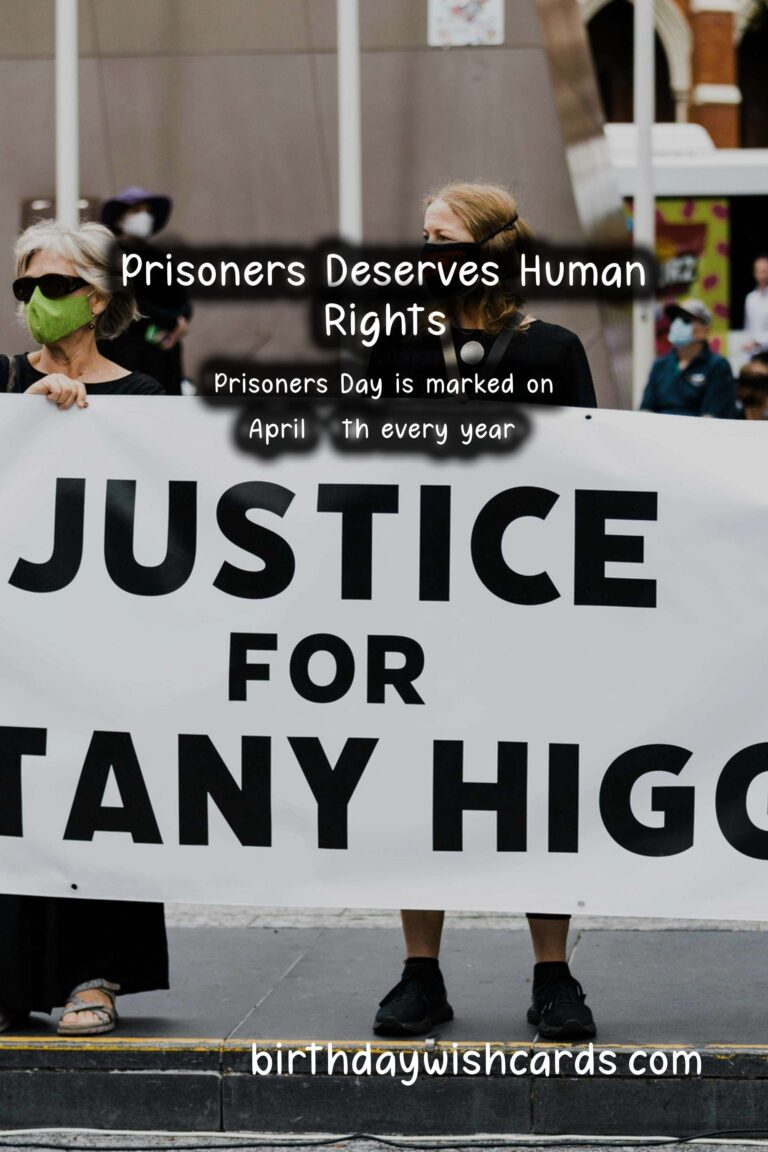 April 10 (2021): Prisoner's Day - A Day to Remember the Struggles and Rights of Prisoners