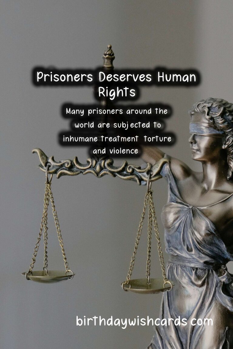 April 10 (2021): Prisoner's Day - A Day to Remember the Struggles and Rights of Prisoners