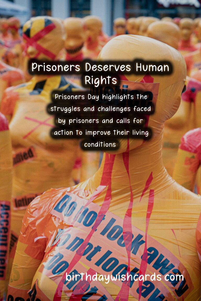 April 10 (2021): Prisoner’s Day – A Day to Remember the Struggles and Rights of Prisoners