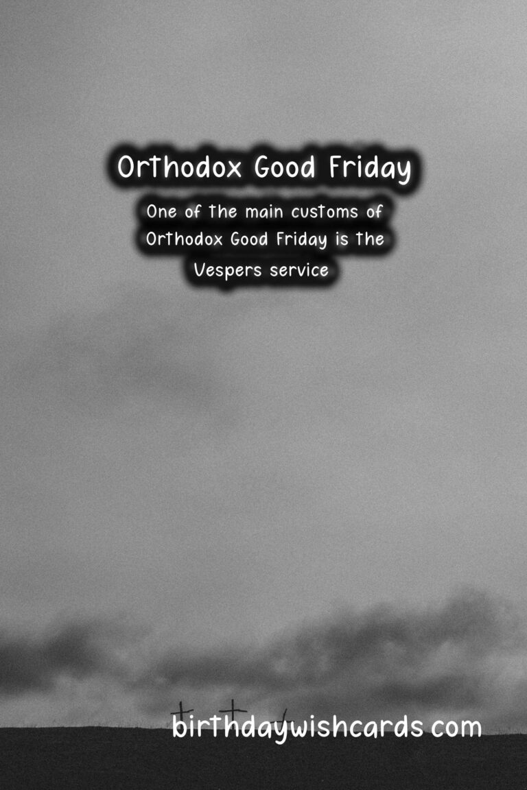 April 14 – Orthodox Good Friday