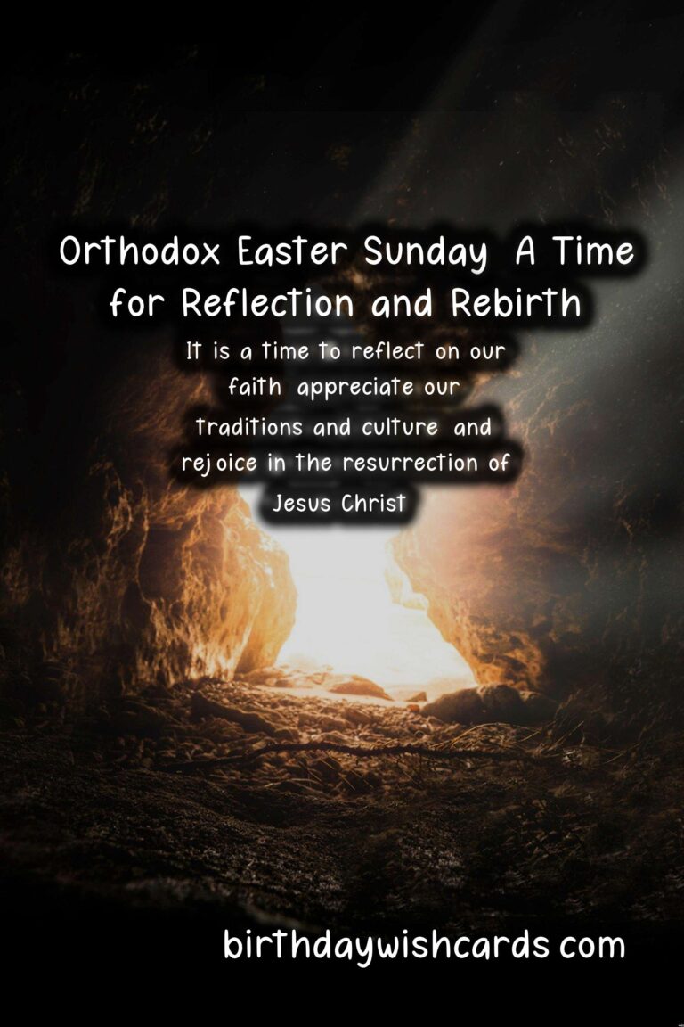 April 16 - Orthodox Easter Sunday: A Celebration of Faith and Tradition