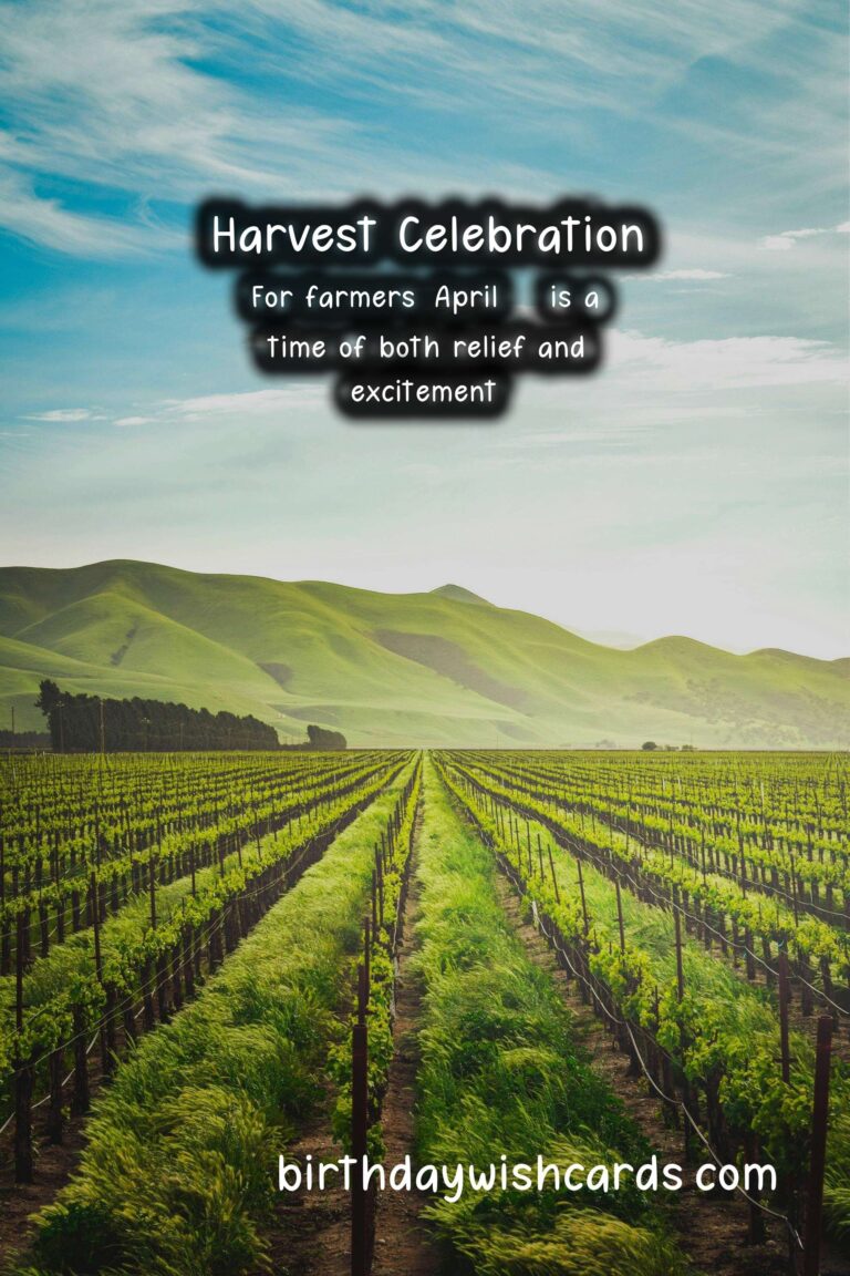 April 19 - End of Agricultural Season