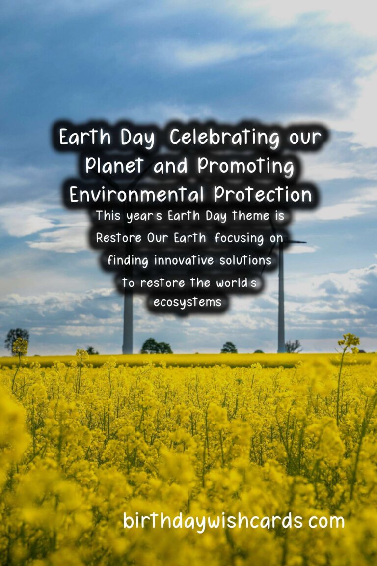 April 22: Earth Day