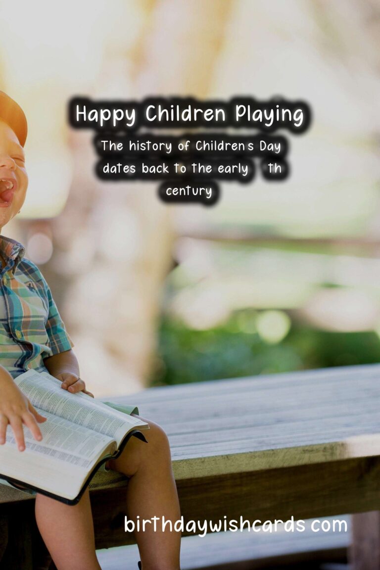 August 1 – Children’s Day: Celebrating the Bright Future of Our World