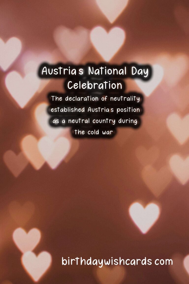 Austrian National Day – October 26