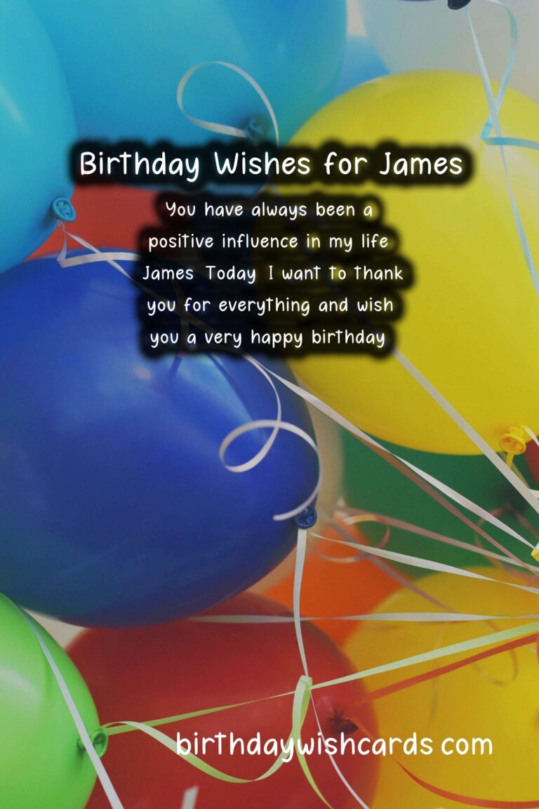 Birthday Wishes for James – Classic Messages and Handsome Images
