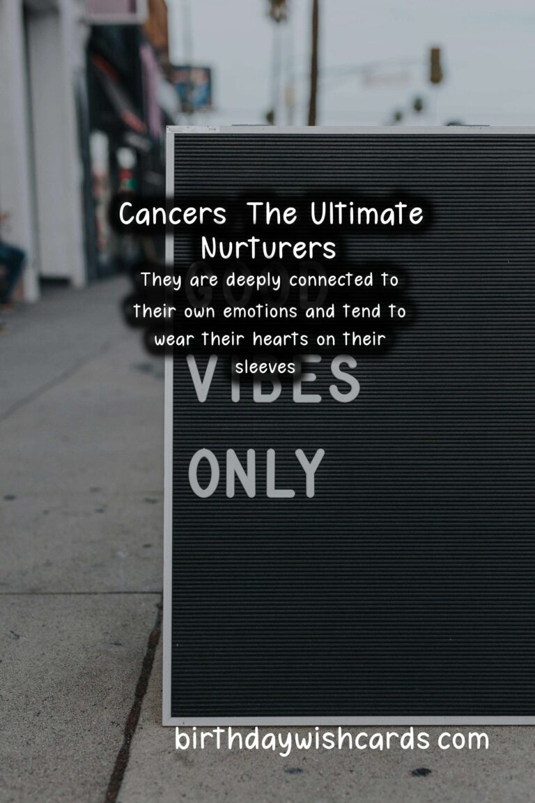Cancer Zodiac Sign: Warm Wishes for the Nurturing and Intuitive