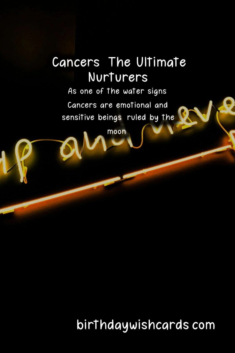 Cancer Zodiac Sign: Warm Wishes for the Nurturing and Intuitive