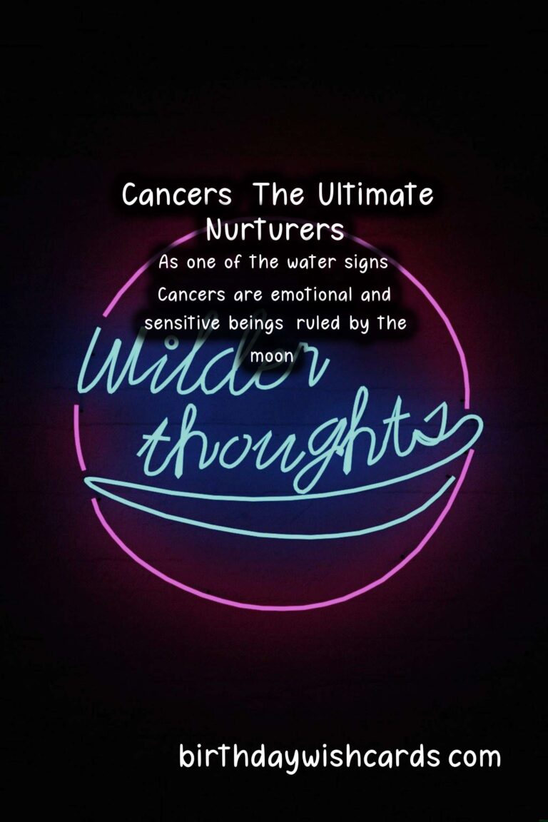 Cancer Zodiac Sign: Warm Wishes for the Nurturing and Intuitive