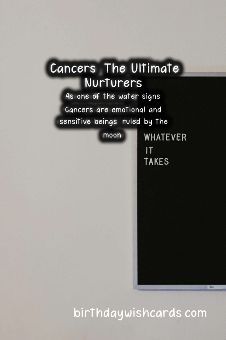 Cancer Zodiac Sign: Warm Wishes for the Nurturing and Intuitive
