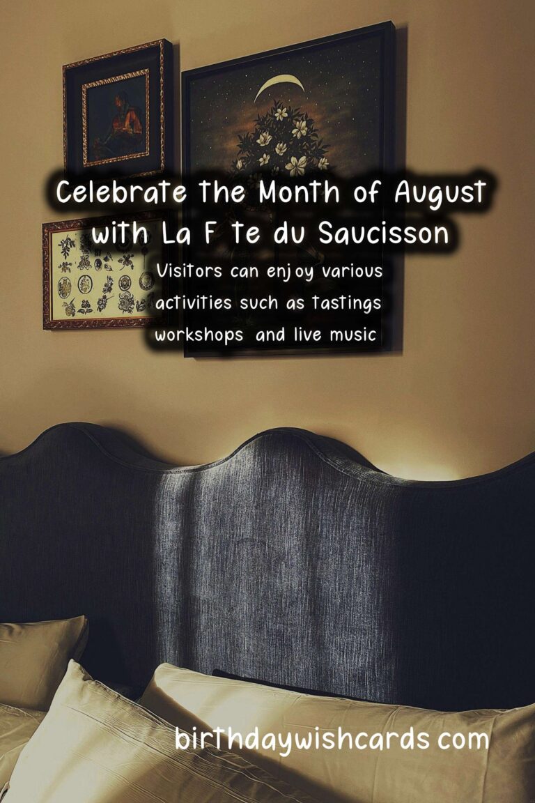Celebrate August with La Fête du Saucisson