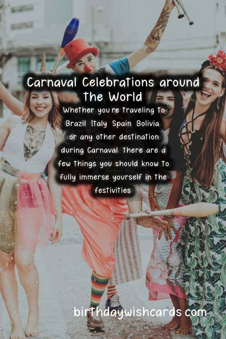 Celebrate Carnaval Around the World: A Colorful Celebration of Culture and Tradition