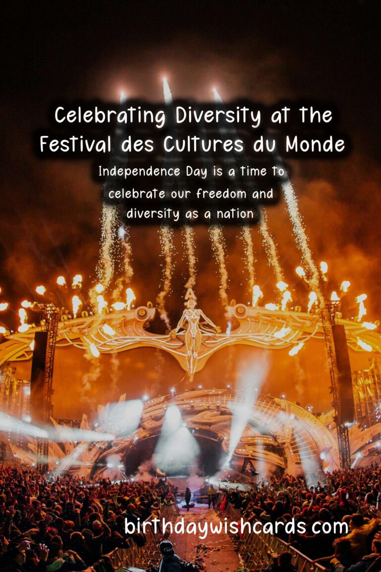 Celebrate Diversity at the Festival des Cultures du Monde (July 12-14) & Independence Day (25th November)