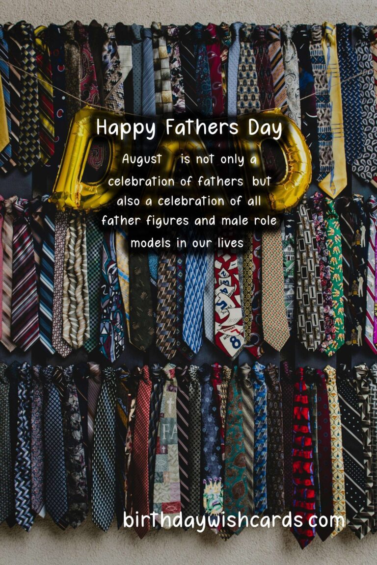 Celebrate Father's Day on August 3 and Show Your Love and Appreciation