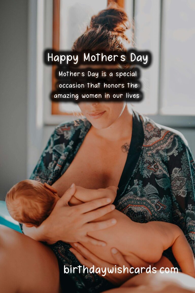 Celebrate Mother's Day on the Last Sunday in May