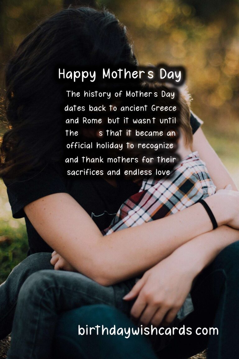 Celebrate Mother’s Day on the Last Sunday in May