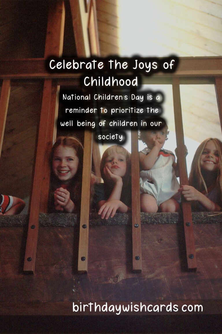 Celebrate National Children's Day - March 17