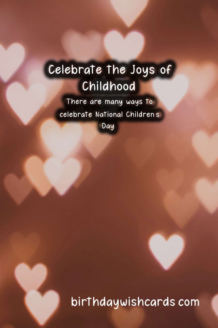 Celebrate National Children's Day - March 17