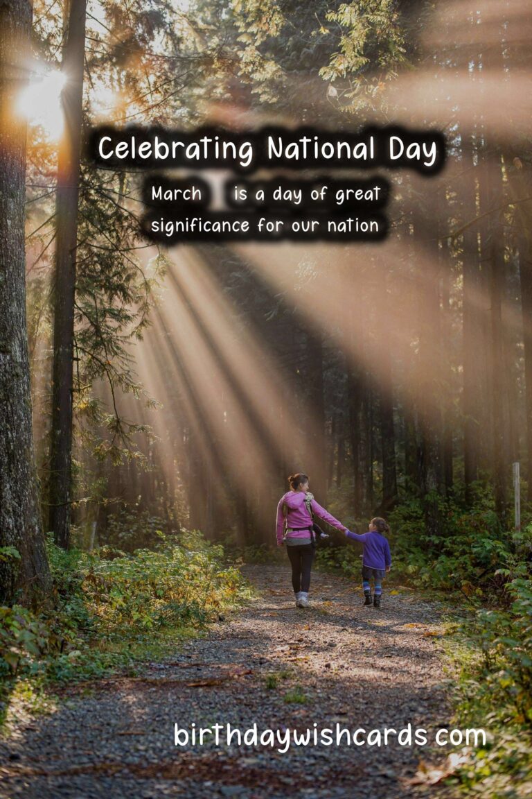 Celebrate National Day – March 12