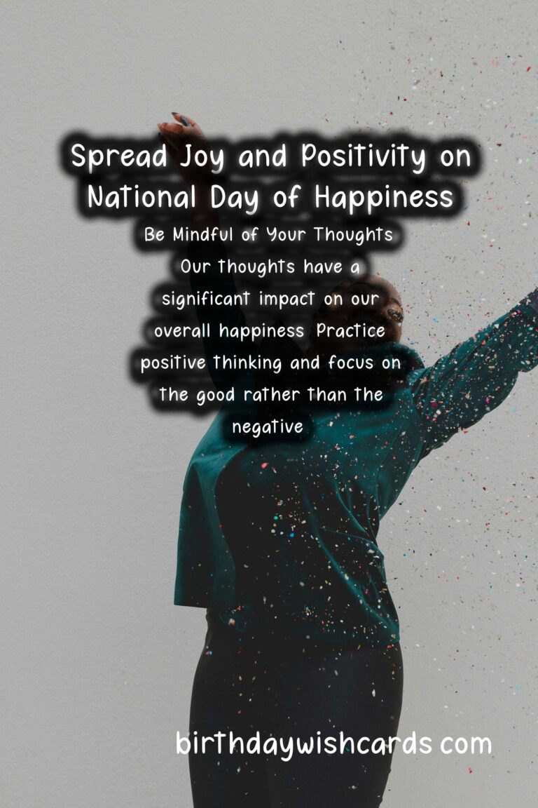Celebrate National Day of Happiness with Joy and Positivity