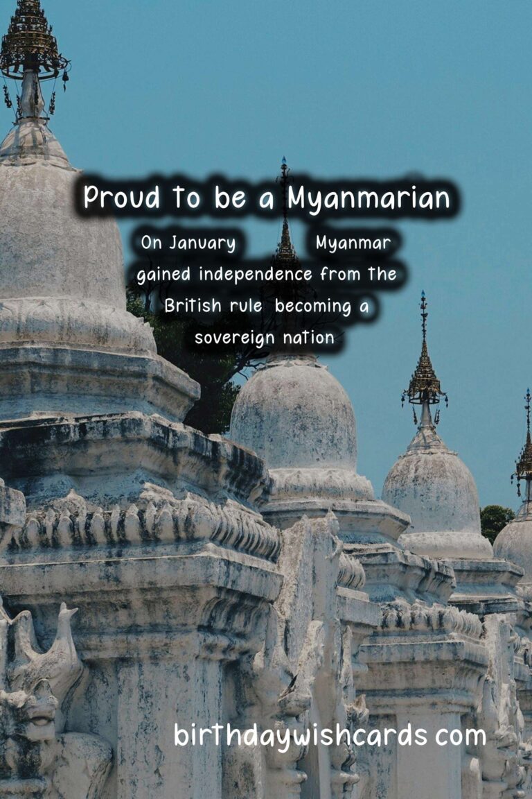 Celebrate National Day of Myanmar – November 22