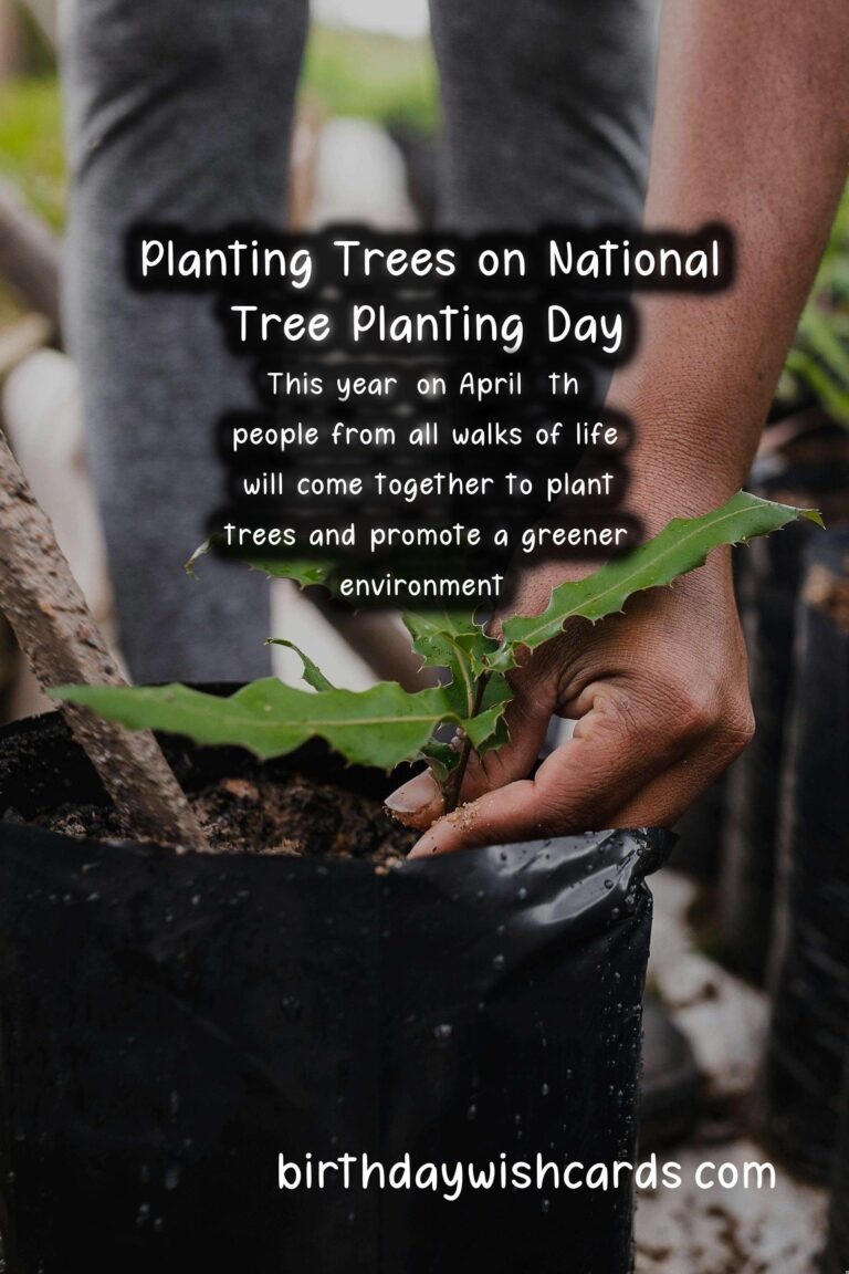 Celebrate National Tree Planting Day on April 5