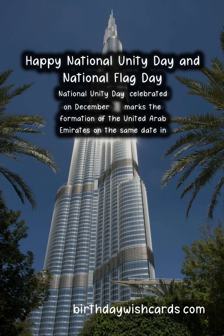 Celebrate National Unity Day and National Flag Day