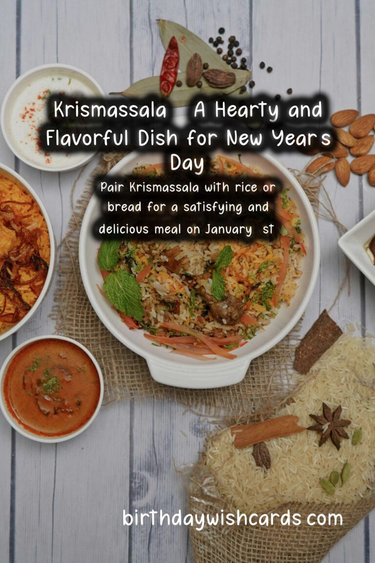 Celebrate New Year’s Day with Krismassala: A Delicious Recipe for the Perfect Holiday