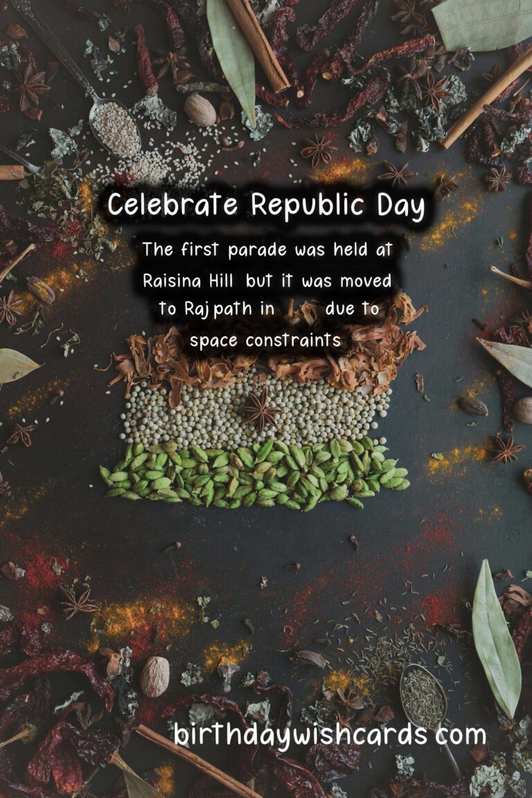 Celebrate Republic Day on November 29th