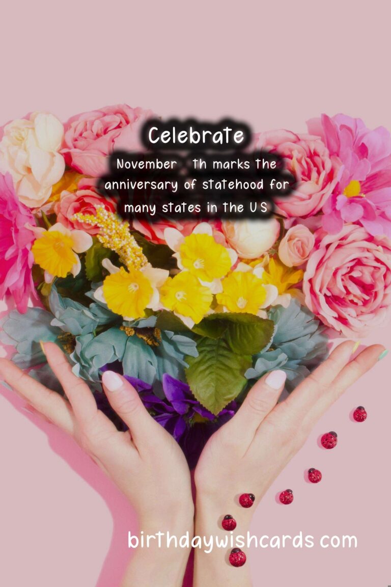 Celebrate Statehood Day on November 11th