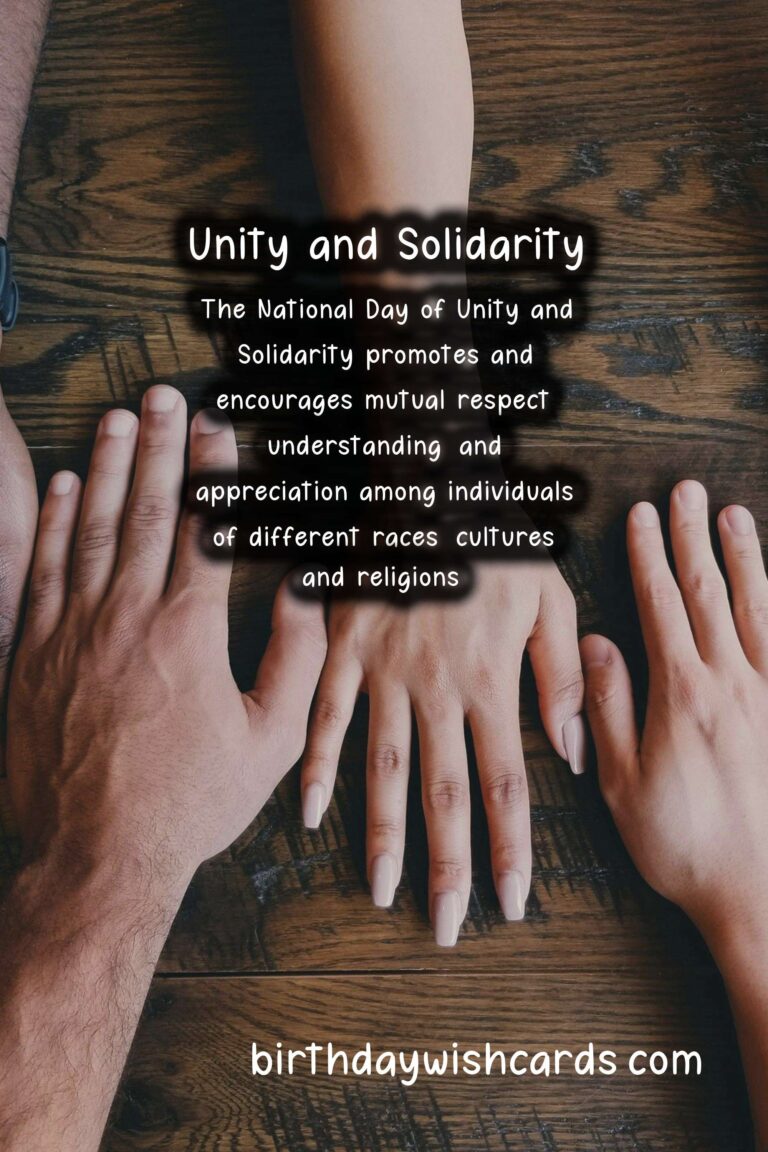 Celebrate Unity and Solidarity on National Day