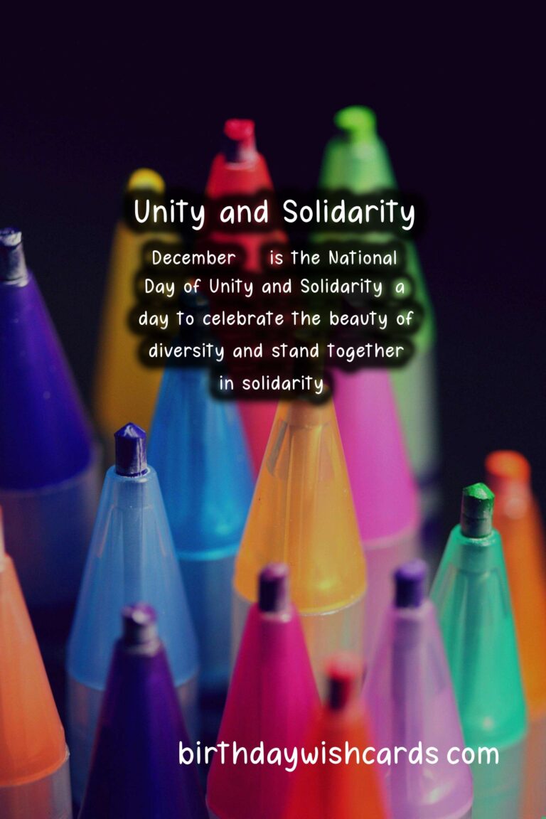 Celebrate Unity and Solidarity on National Day