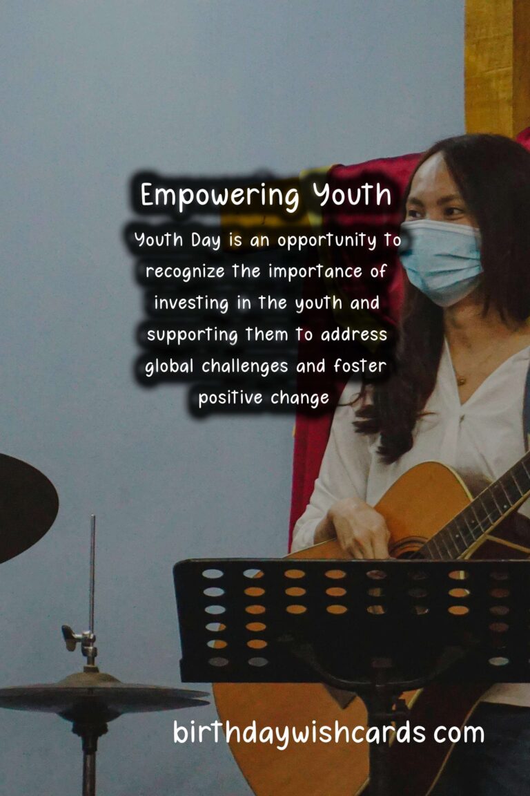 Celebrate Youth Day – July 22 by Empowering and Encouraging the Youth