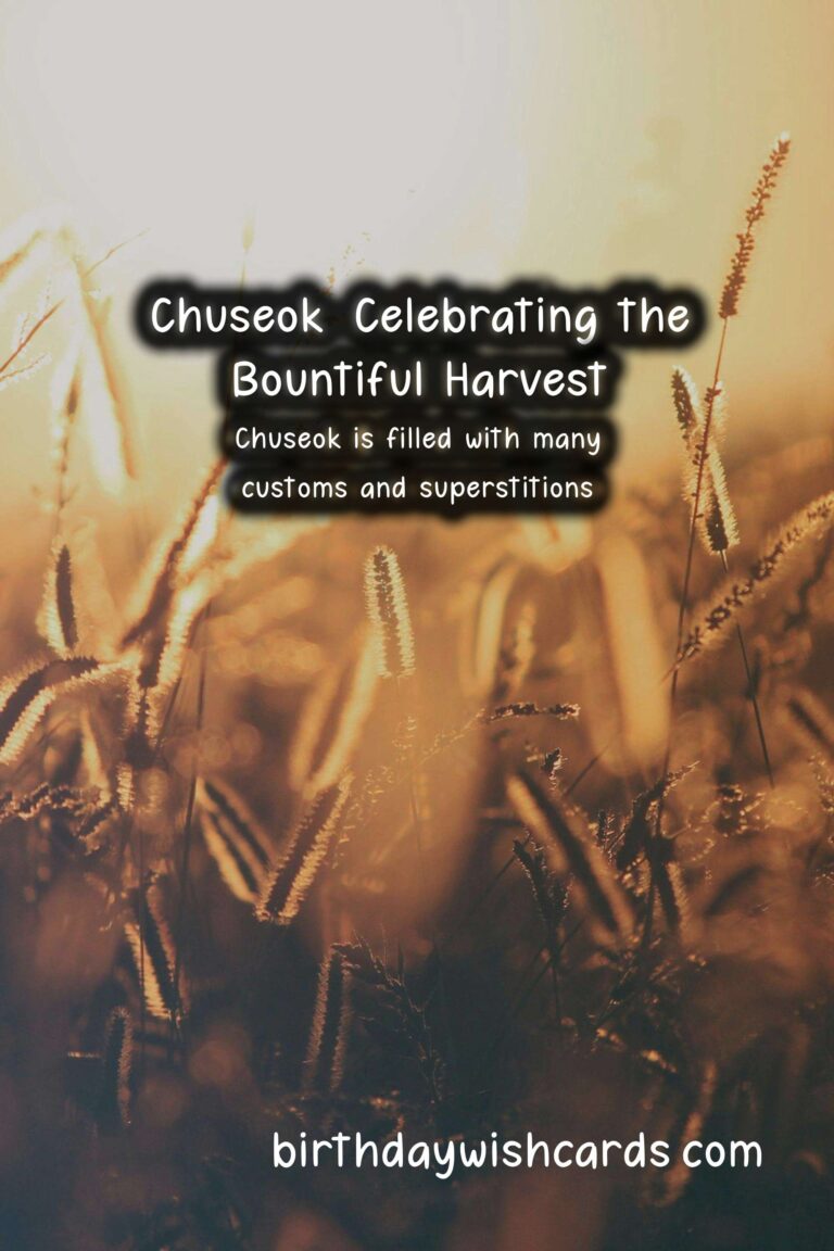Celebrate the Bountiful Harvest on September 9: Chuseok (Harvest Festival)