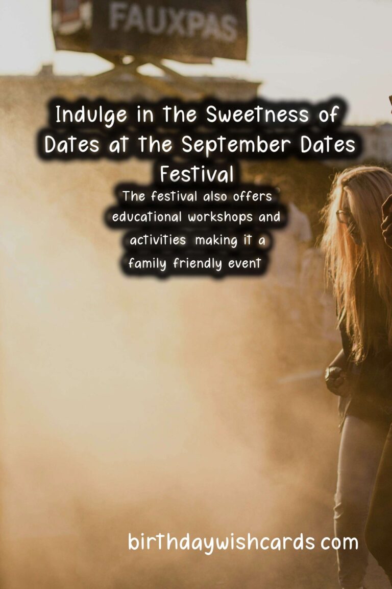 Celebrate the Deliciousness of Dates at the September 16-22 Dates Festival