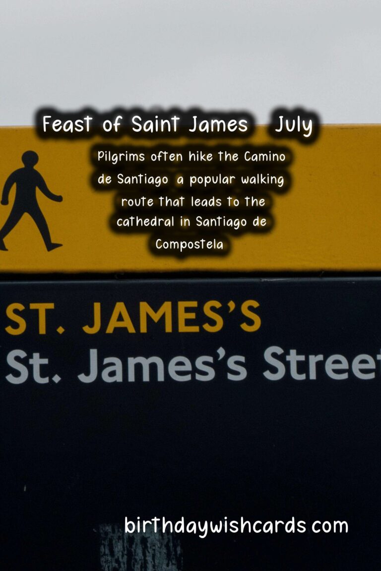 Celebrate the Feast of Saint James on July 25